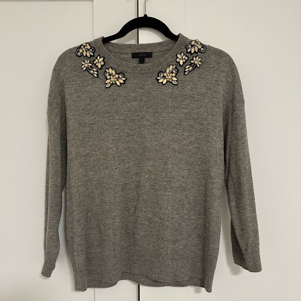 JCrew Sweater with jewel detail